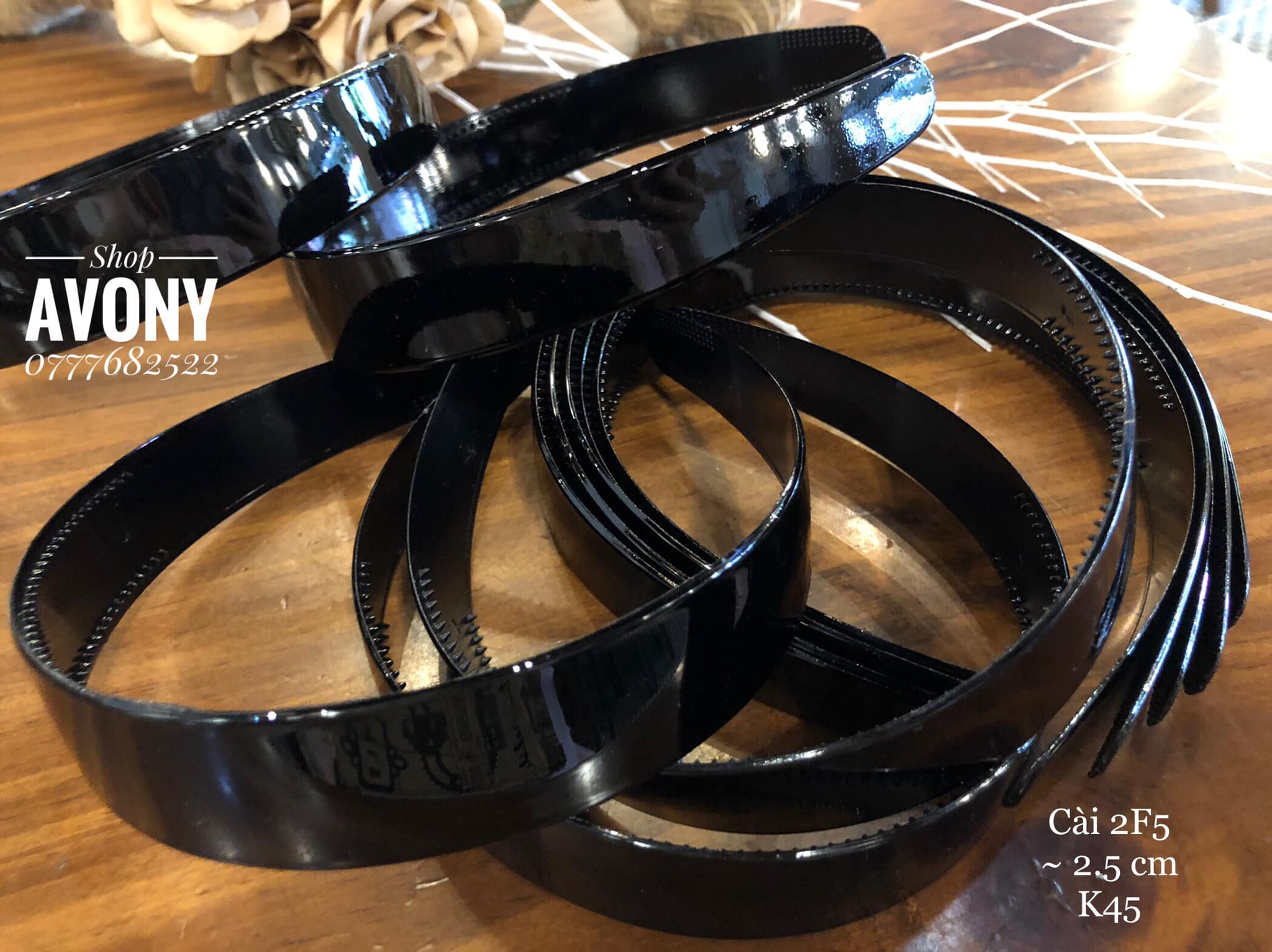 [HCM]Combo 2 cái tóc - bờm tóc nhựa đen bóng size 2F5 hàng VN