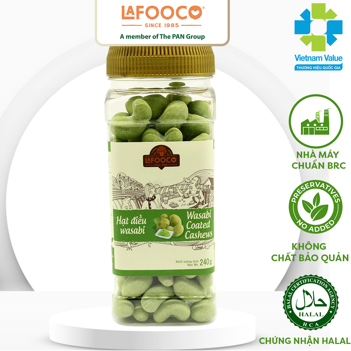 Hạt Điều Wasabi LAFOOCO 240g