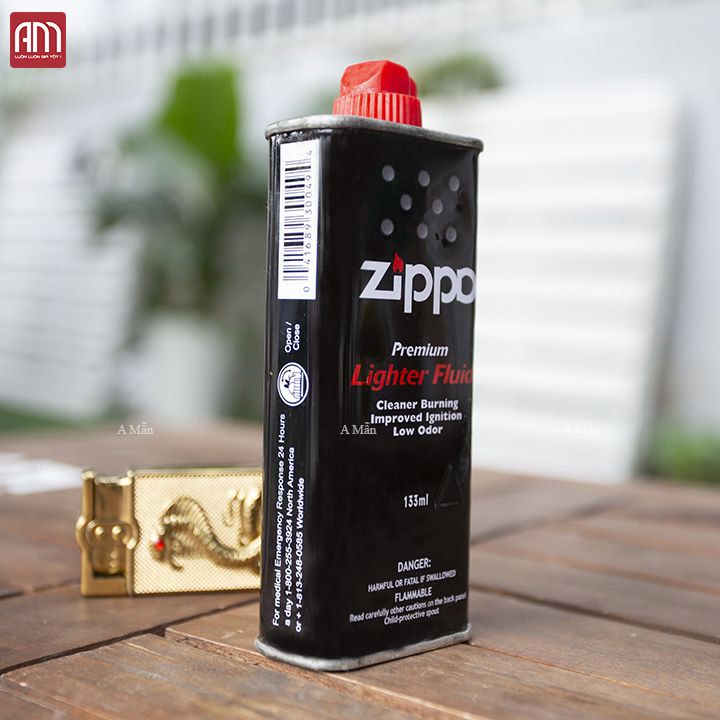 Chai xăng thơm chuyên dùng cho zippo bật lửa và hột quẹt xài xăng