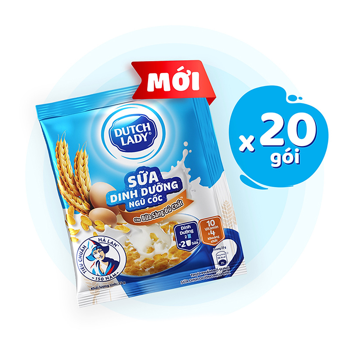 Combo 20 gói sữa dinh dưỡng ngũ cốc dutch lady cô gái hà lan