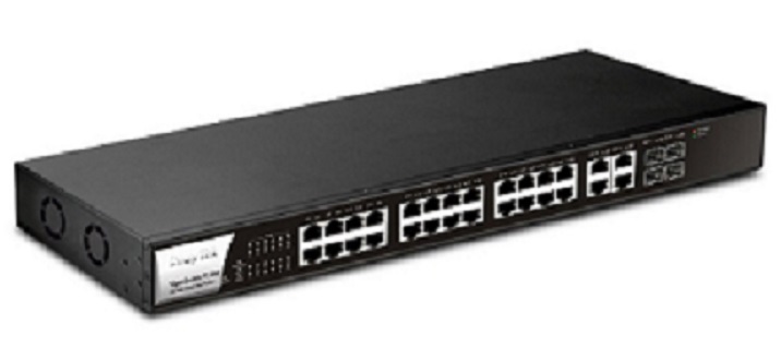 24-port web smart gigabit switch draytek g1280