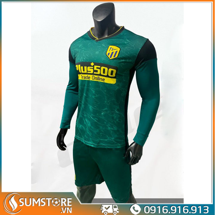 Bộ Đồ Đá Banh Thể Thao CLB Atletico Madrid Két Dài Tay 2021 - Áo Bóng Đá Cao Cấp Mới Nhất