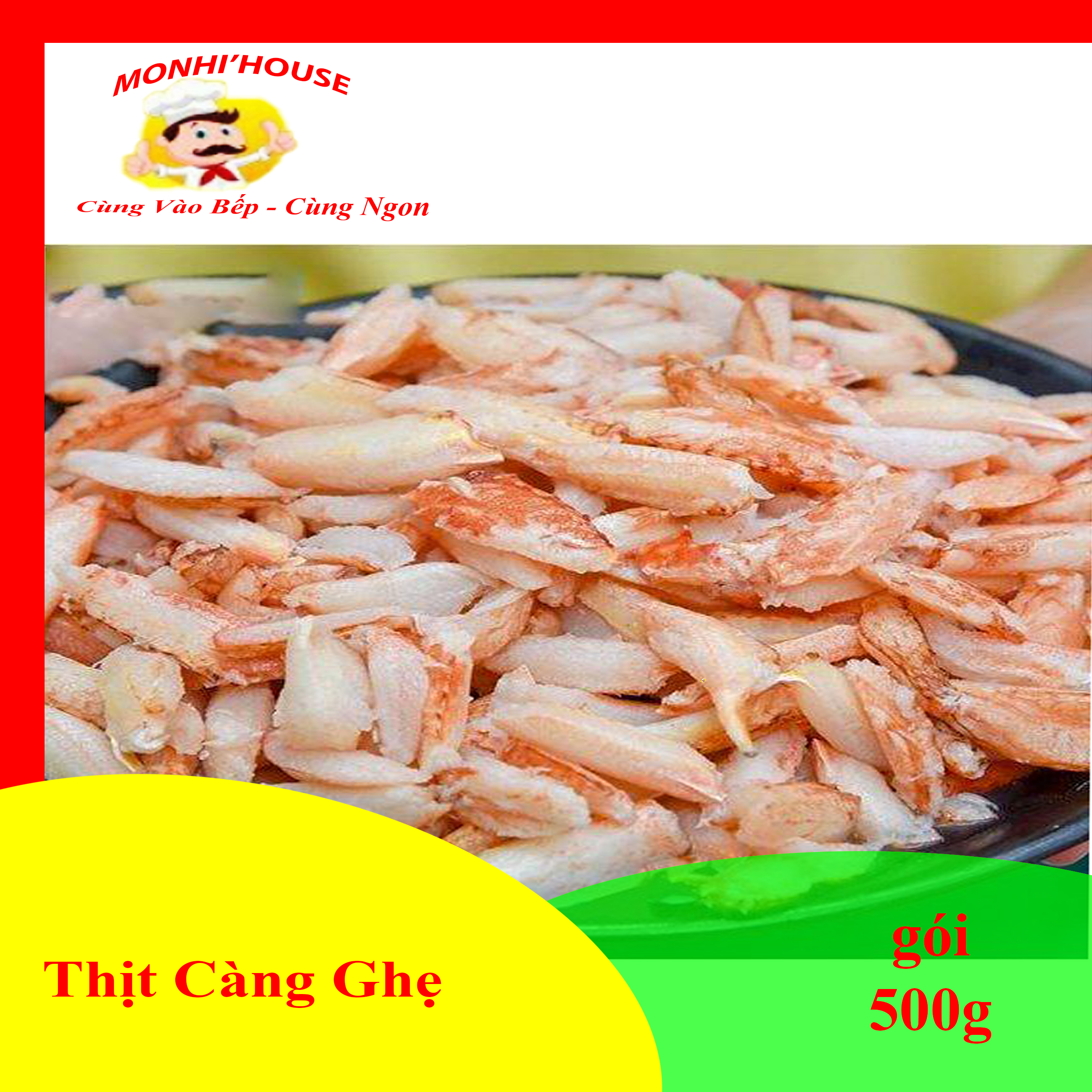 1kg thịt càng ghẹ làm sạch, tươi ngon/ 500g đóng khay tiện lợi
