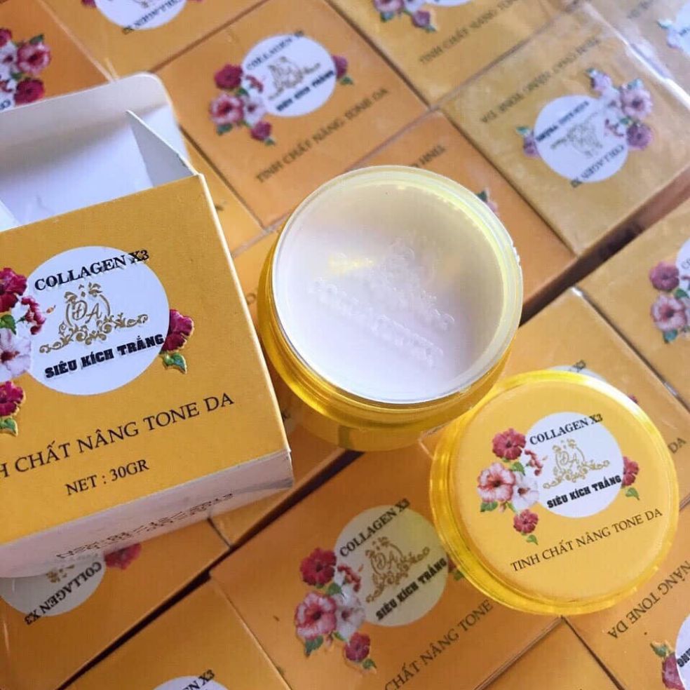 Kem siêu kích trắng collagen x3 đông anh ( tinh chất nâng tone da )