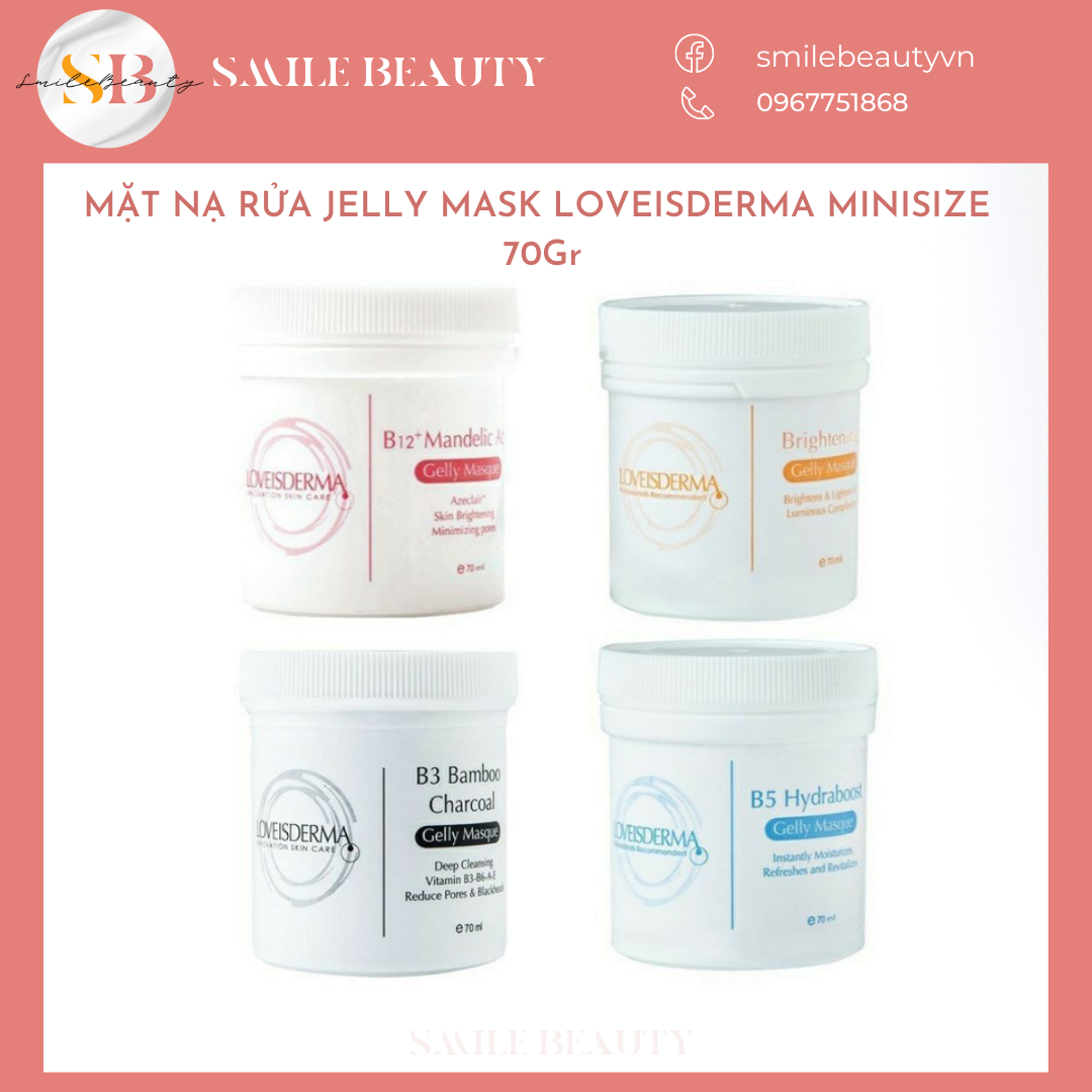 Mặt nạ rửa Loveisderma minisize các loại.