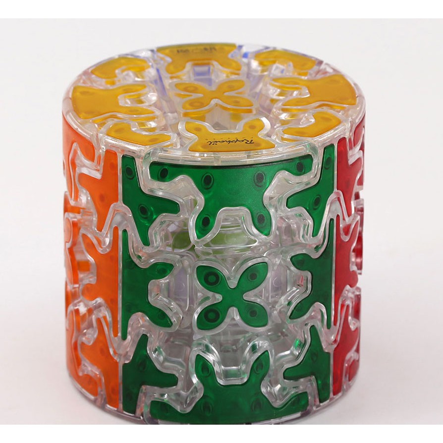 [HCM]QiYi Gear Trong Suốt Pyraminx Cylinder Sphere 3x3 Cube Transparent Rubik Biến Thể Bánh Răng
