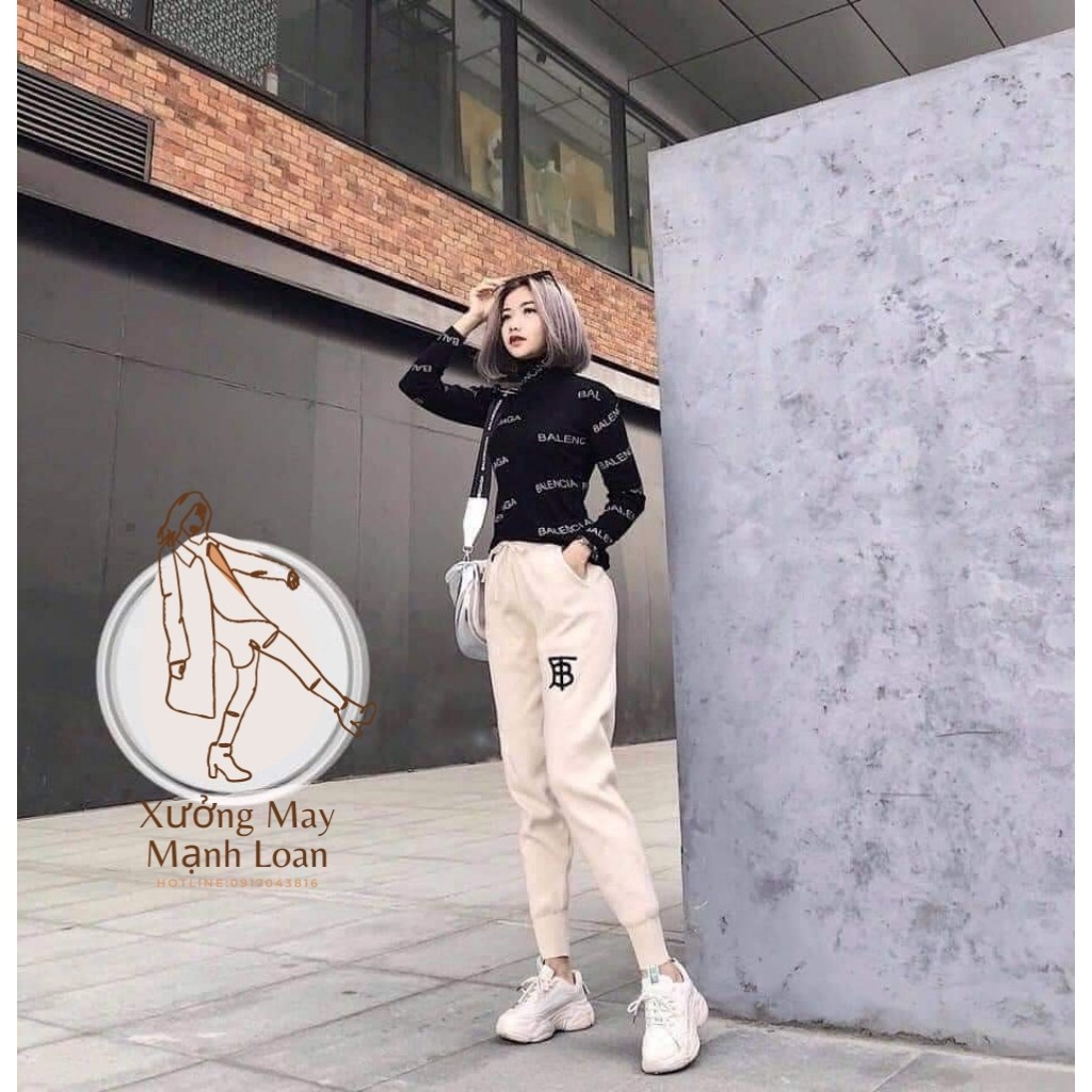 Quần jogger nỉ bông siêu ấm
