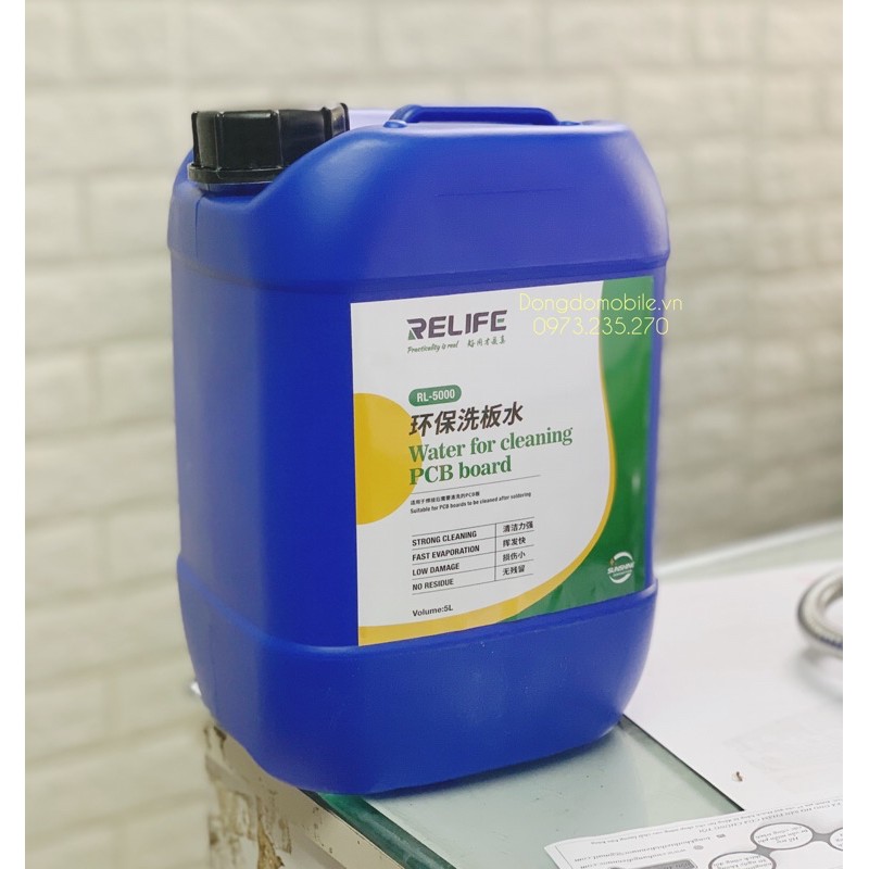 Nước rửa main(bo mạch) RL-5000 không mùi can 5lit