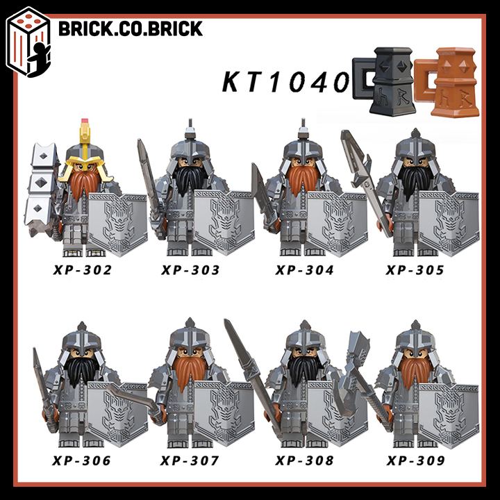 Lính Trung Cổ Minifigure và  Lord Of The Rings Đồ Chơi Lắp Ráp Mô Hình Chúa tể của những chiếc nhẫn KT1040