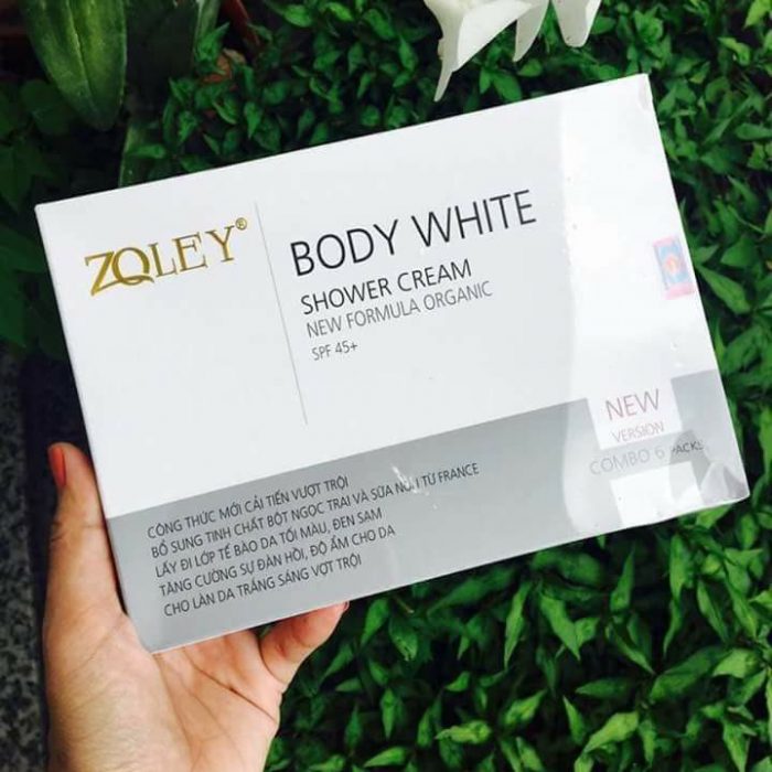 Làm trắng da đơn giản tại nhà với kem tắm trắng zoley body white shower cream