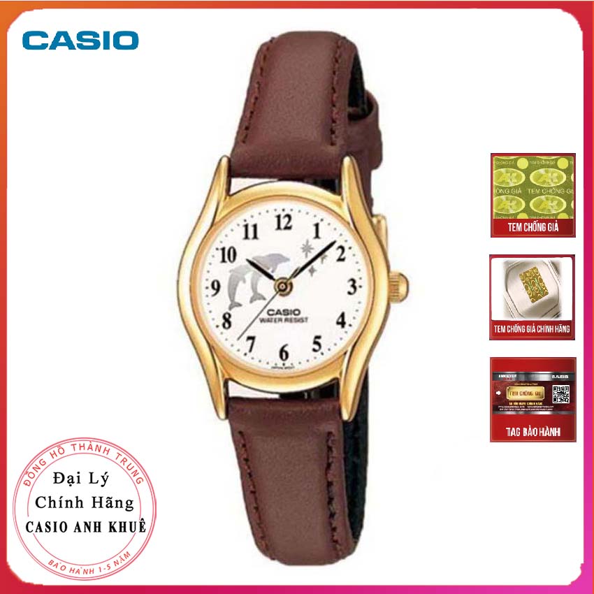 Đồng hồ nữ casio ltp-1094q-7b9 dây da