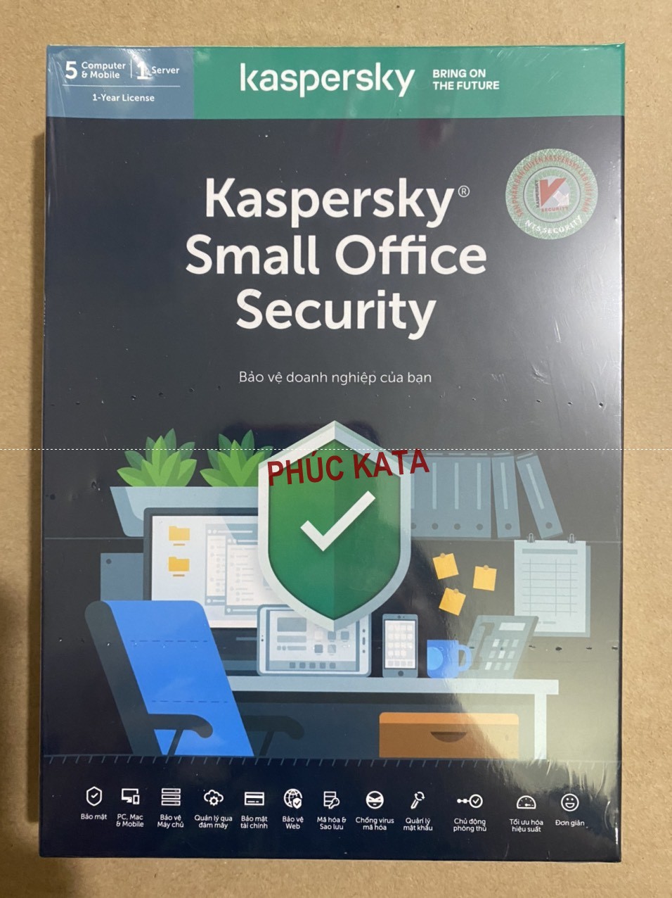 Kaspersky small office security 01 file server + 05 pc chính hãng nts