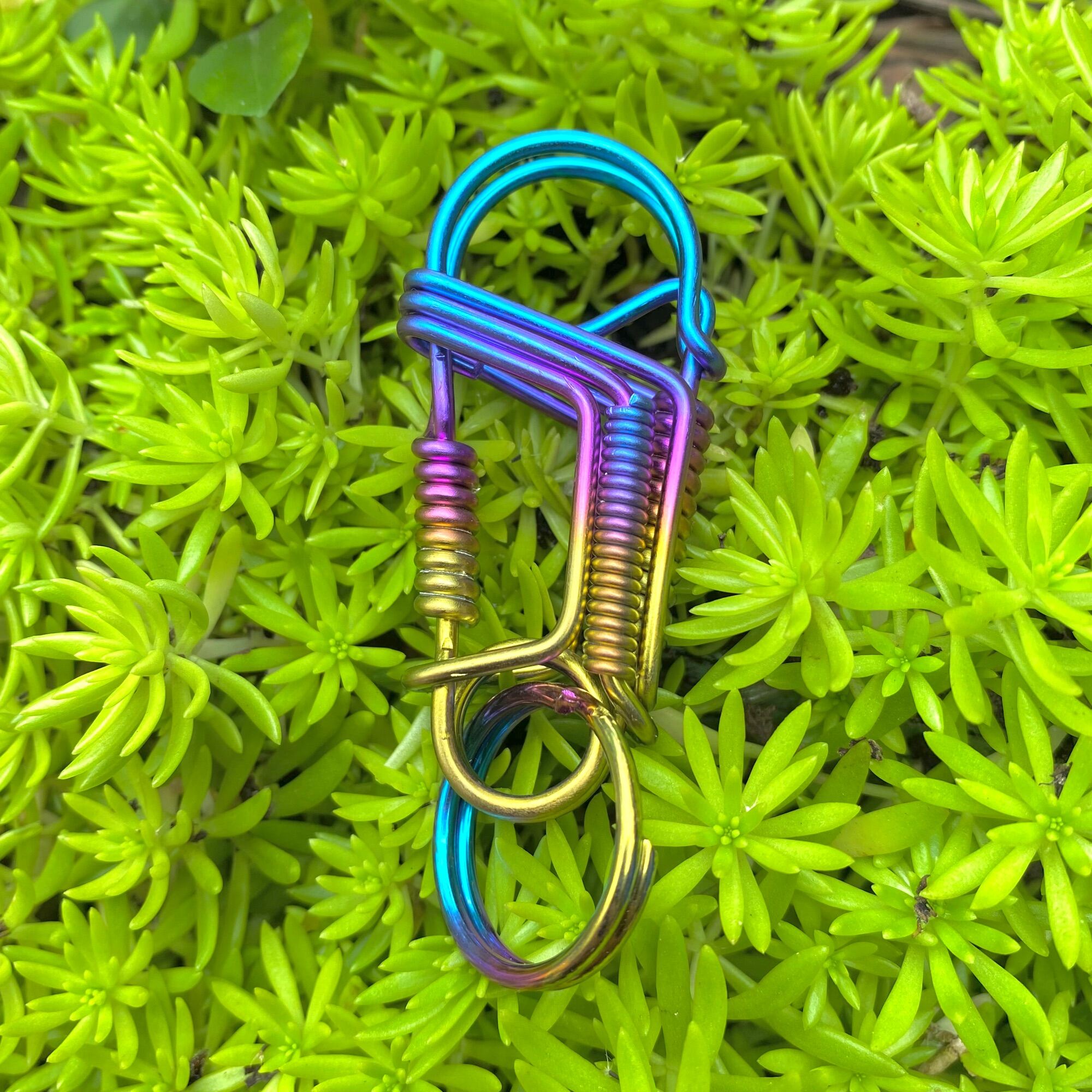 Edc simple Móc Khóa Titan Thủ Công Độc Lạ