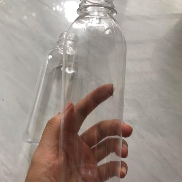 10 Chai nhựa tam giác nắp đen 330ml