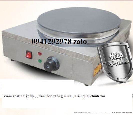 máy làm bánh crepe điện, công suất 3000w, bảo hành 1 năm