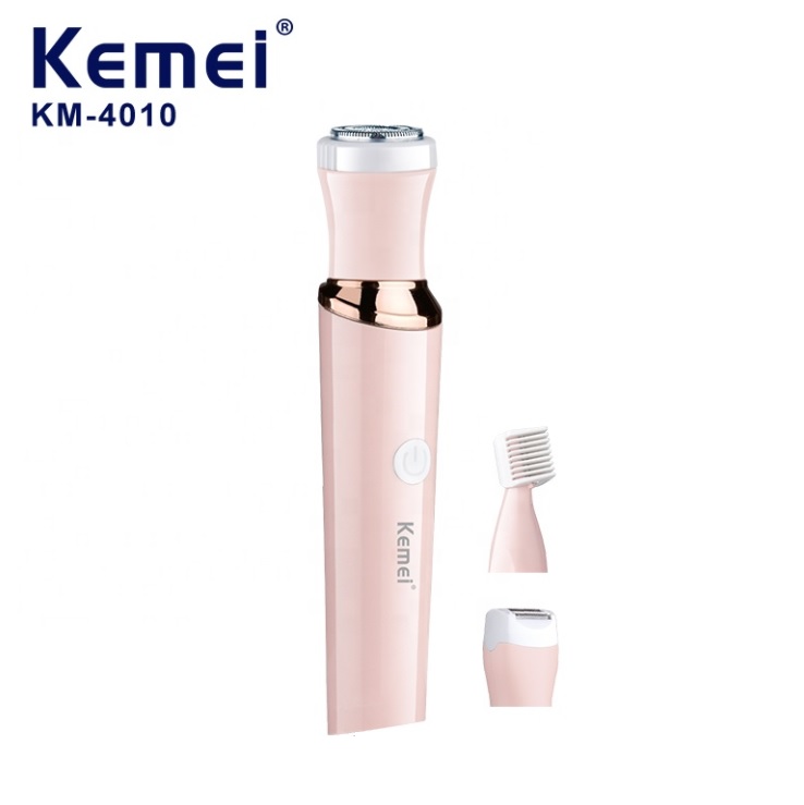 Máy cạo tỉa lông mày , máy làm sạch lông toàn thân kemei km 4010