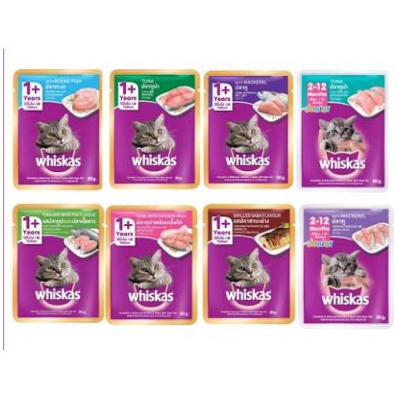 Sốt whiskas dành cho mọi loại mèo 80gr