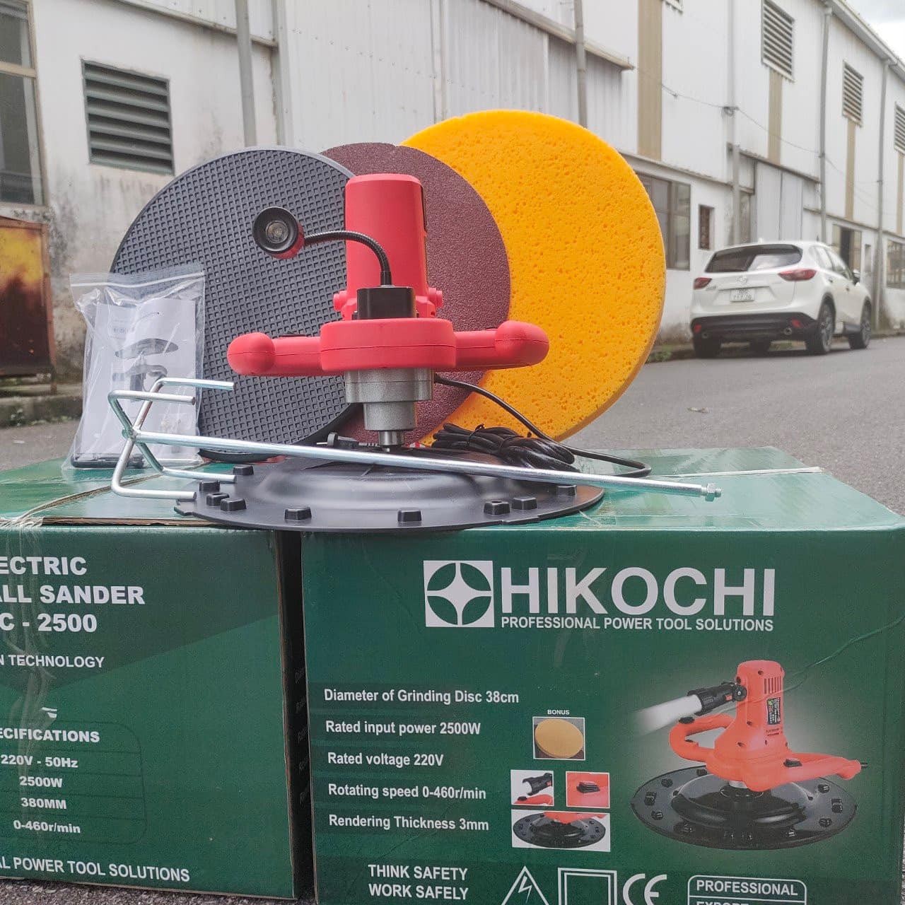 Máy xoa vữa trát tường hikochi nhật bản với 4 chức năng