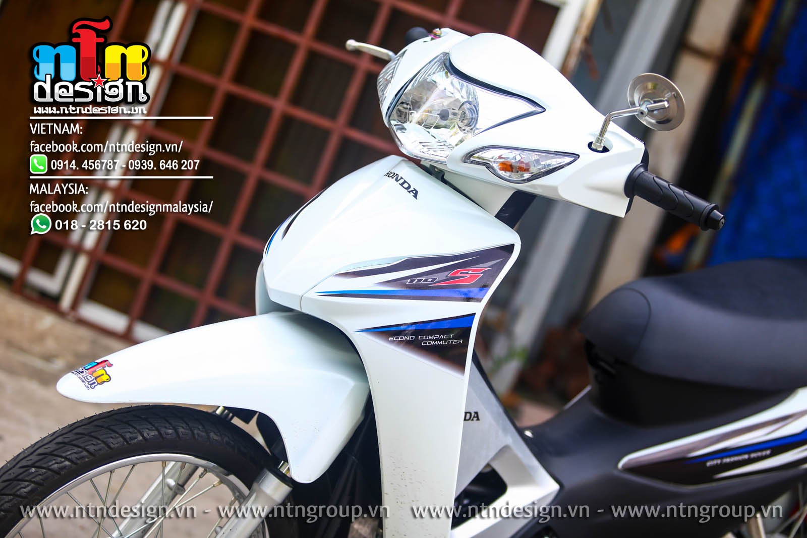 Tem trùm wave xanh trắng s110 độ dán phủ bộ team decal cho xe máy rẻ đẹp   Shopee Việt Nam