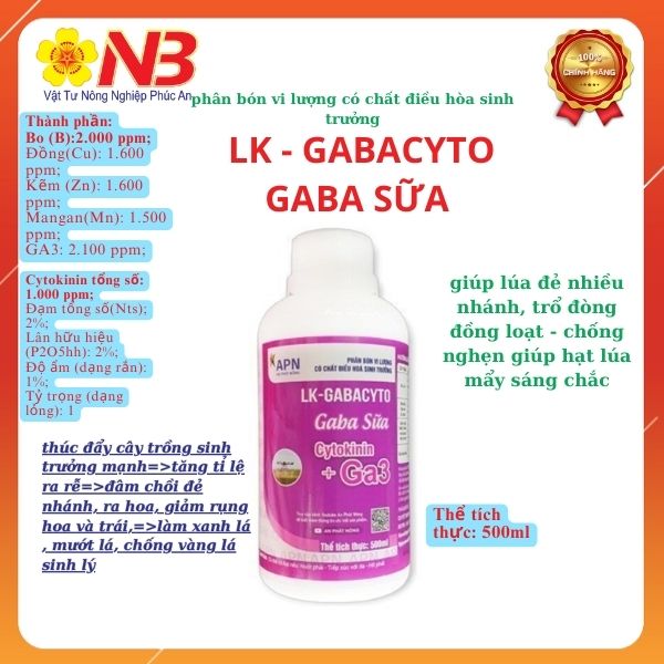 Kích thích sinh trưởng gaba sữa an phát nông vtnn năm bưu