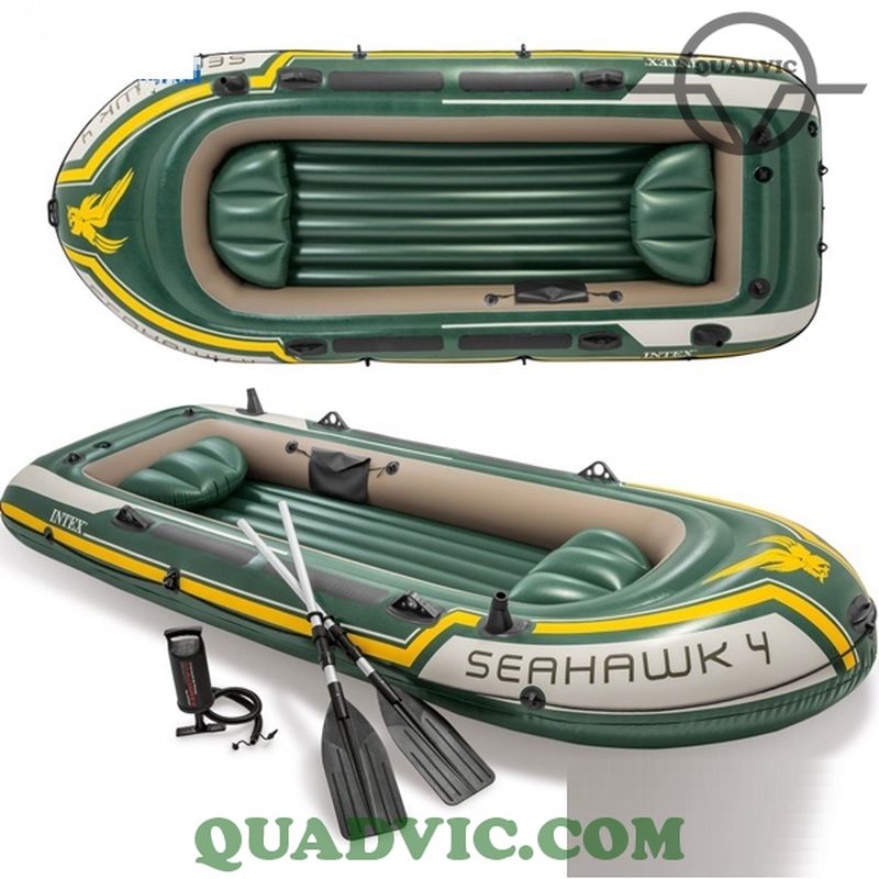 Thuyền hơi INTEX Seahawk 4 người cao su dày 68351-Thuyền dã ngoại Seahawki