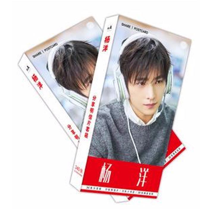 Postcard Dương Dương mẫu 2 hộp ảnh bộ ảnh có ảnh dán + lomo + postcard bưu thiếp