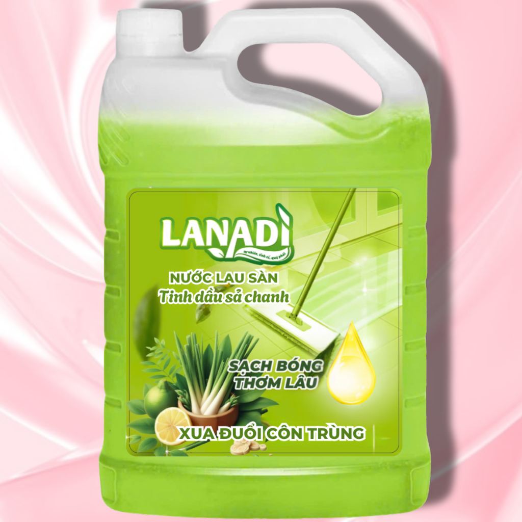 Lanadi Floor Cleaner Repels Insects Can 3.8kg Clean, Shiny, Long-Lasting Fragrance - 3