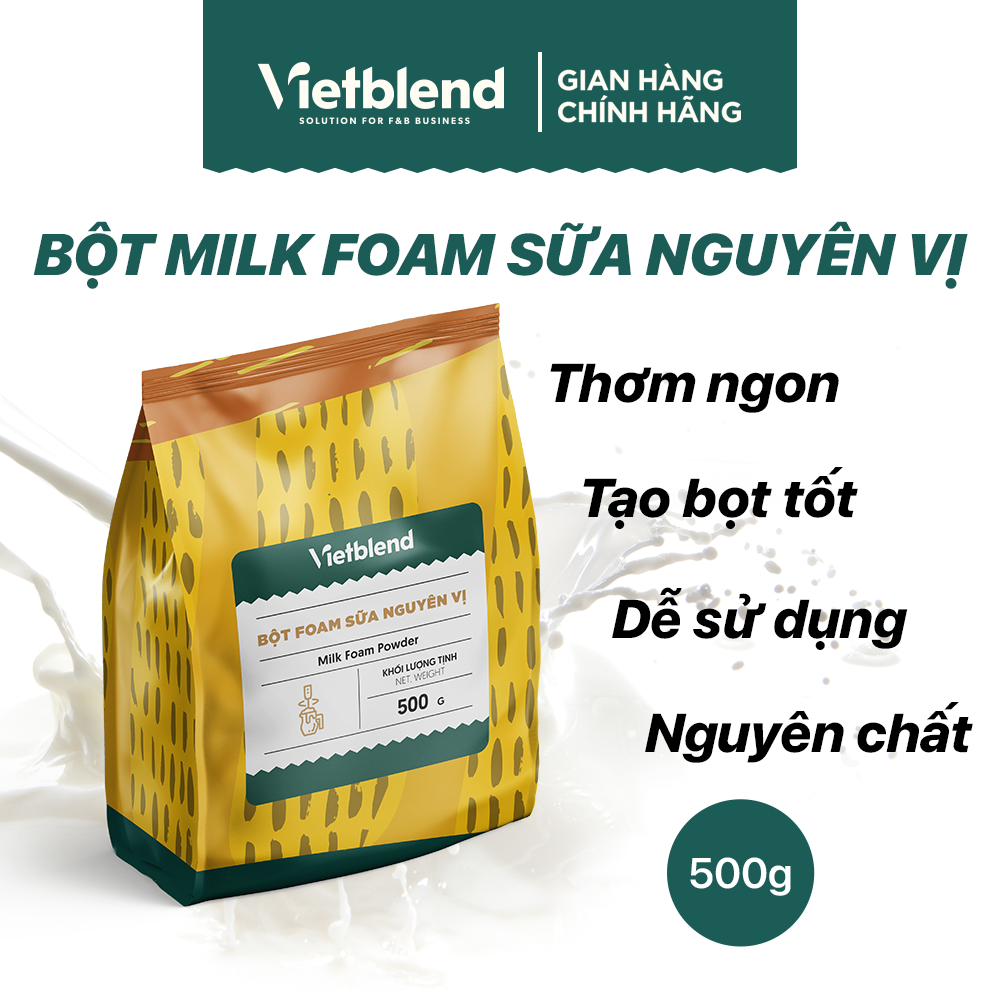 VIETBLEND Whole Milk Milk Foam Powder 500g Bag