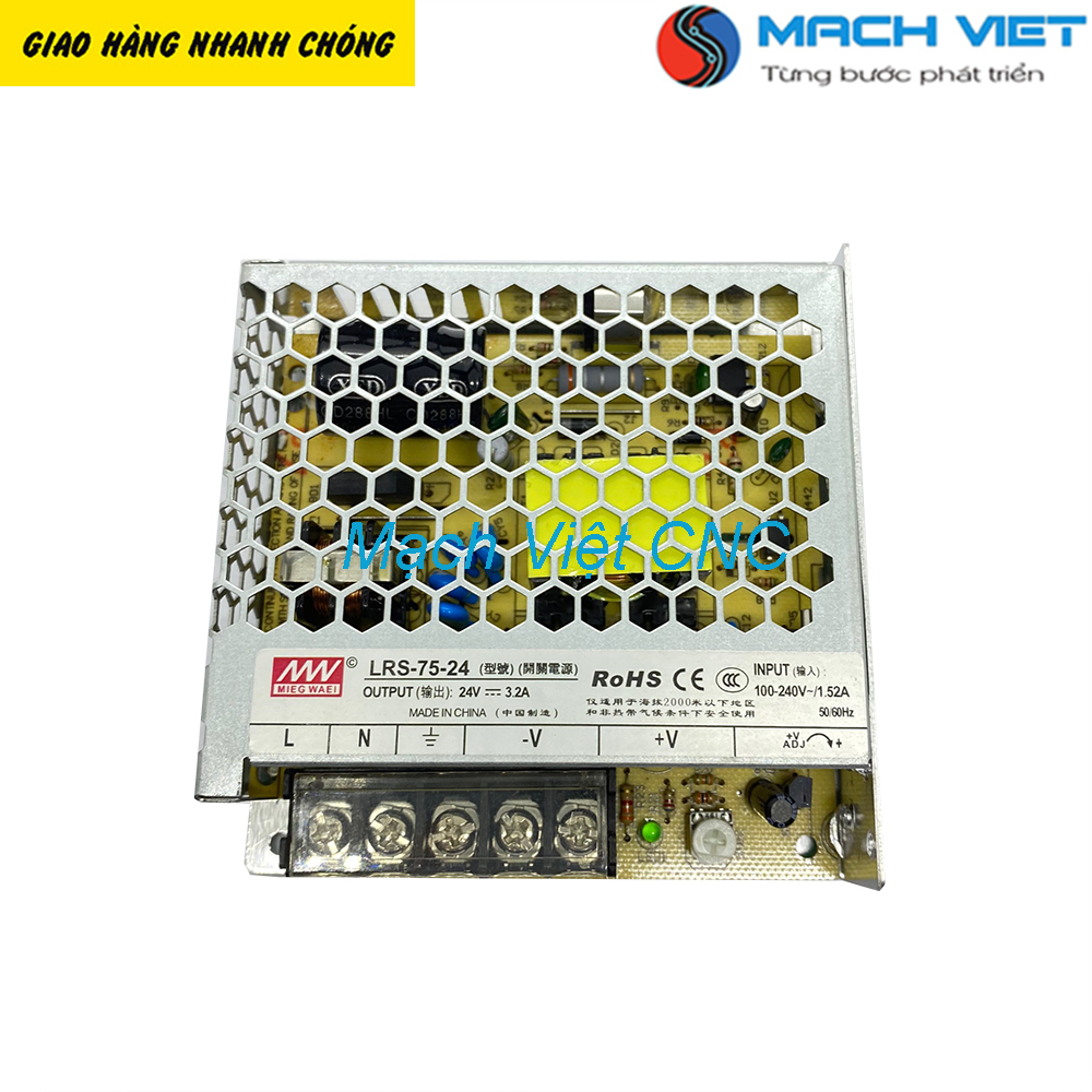 Nguồn công nghiệp tổ ong mw loại tốt 24v 75w 3a giá rẻ