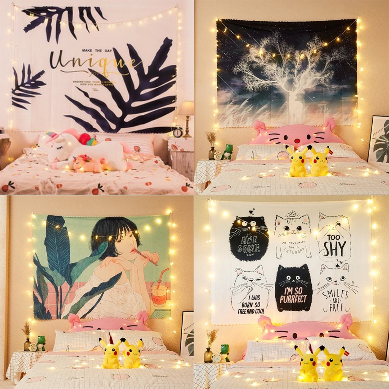 Tranh Vải Treo Tường Thảm Vải Vải Decor Cỡ Lớn Decor Trang Trí Phòng Ngủ Phòng Khách Trang Trí Tường