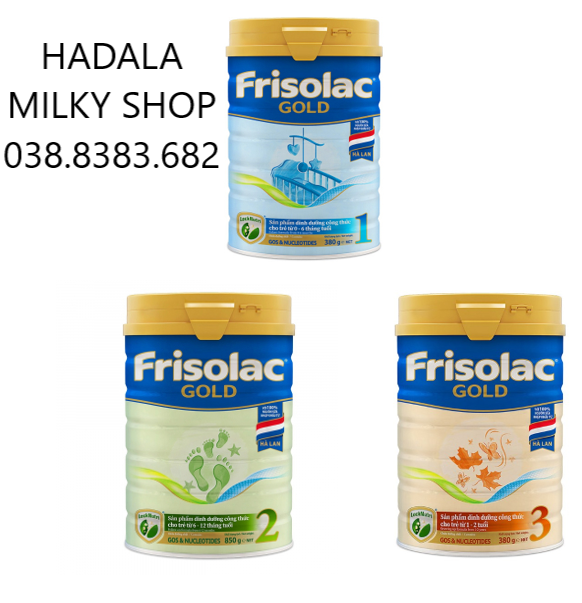 Sữa bột frisolac gold số 1-2-3-4 850g