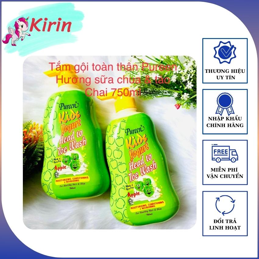 Sữa tắm em bé pureen 2in1 bổ sung vitamin b5 & vitamin e