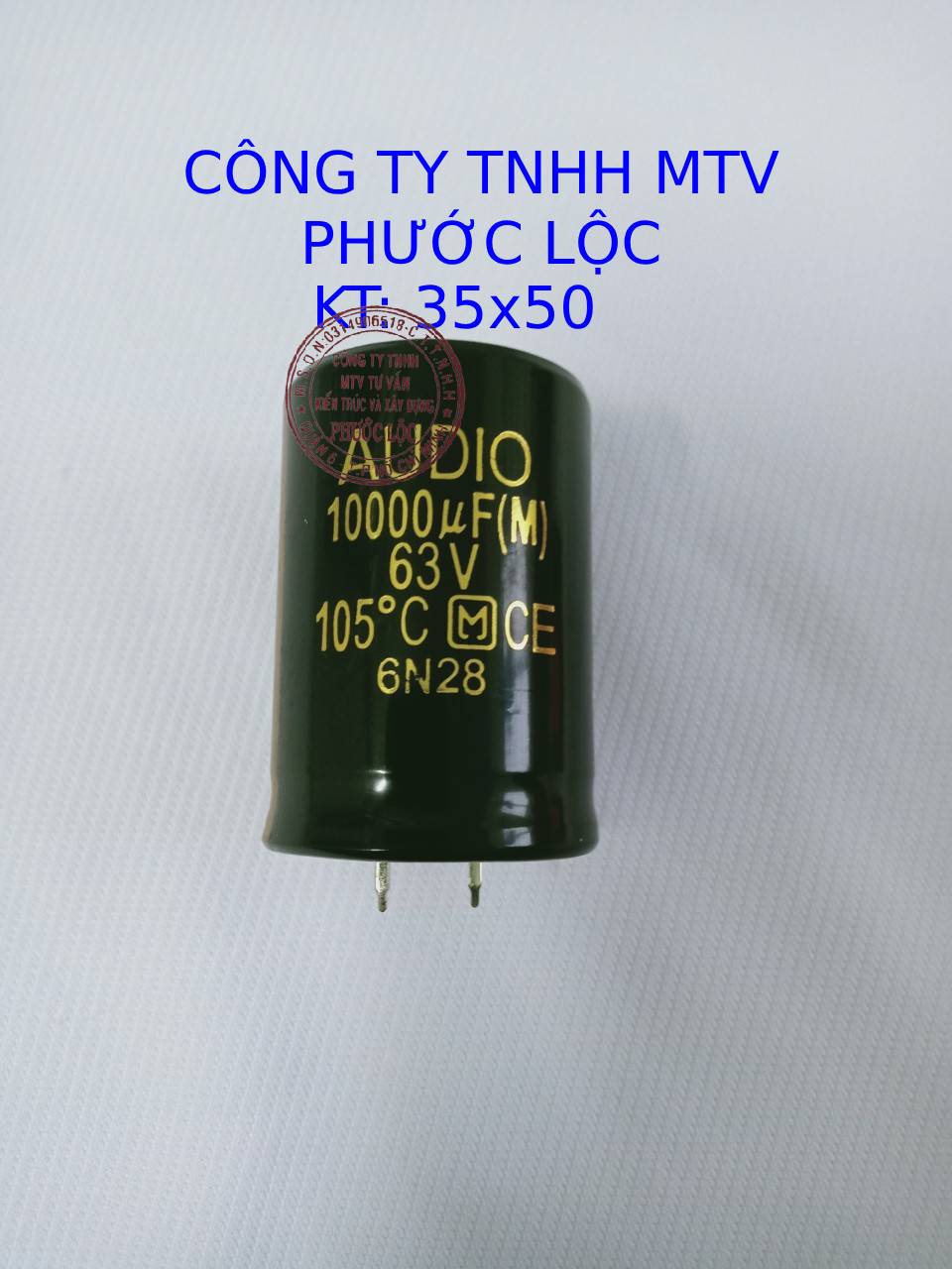 TỤ LỌC NGUỒN AMPLY 63V- 10000 uF AUDIO 6N28