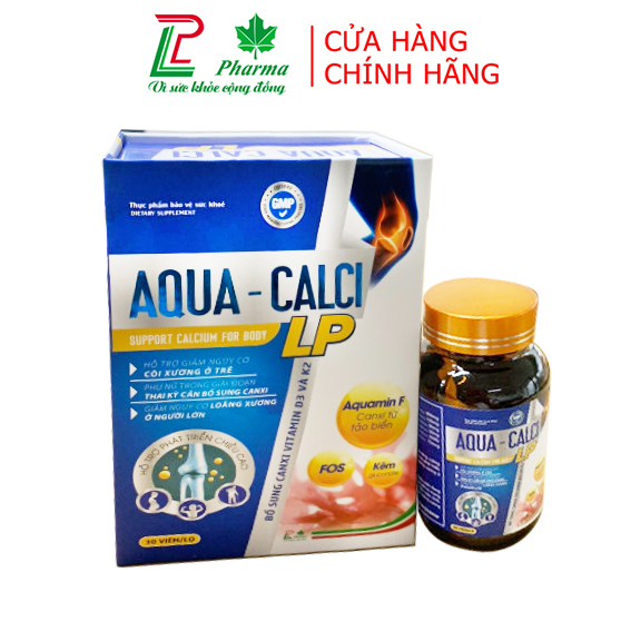 Canxi cho bà bầu Aqua Calci LP - Bổ sung canxi từ tảo biển, vitamin D3