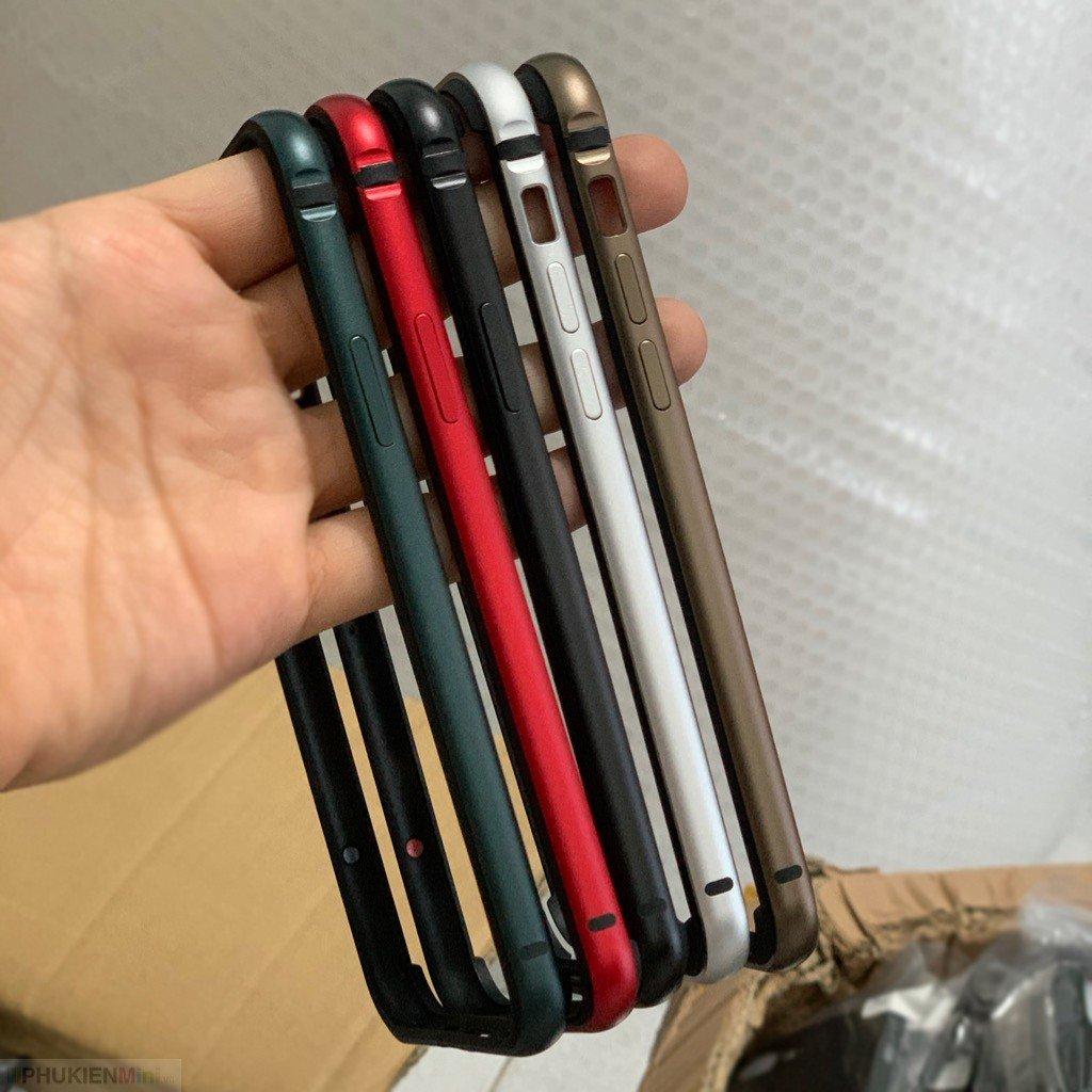 Ốp viền silicon dẻo phủ nhôm màu trơn ốp viền bumper LOFTer siêu nhẹ cho iPhone X/Xs và 11 Pro 5.8inch