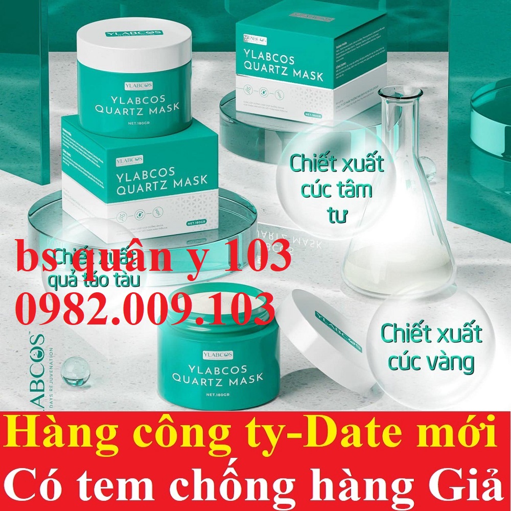 Mặt Nạ Ngủ Thạch Anh Drlacir Khô Crystal Rose ylabcos quartz mask và Tươi Fresh Sleeping Mask 100g/180g Dr Lacir