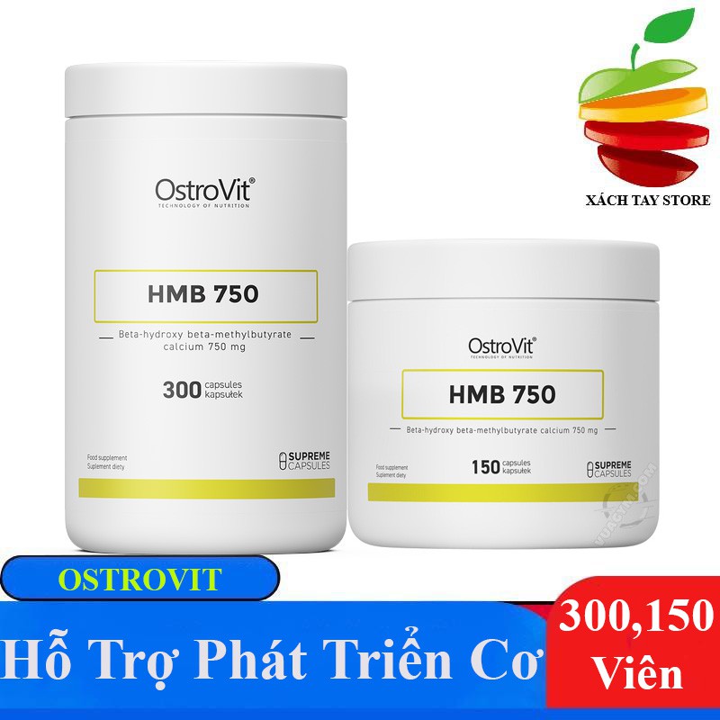 [HCM]HMB OSTROVIT 150 - 300 Viên - Chống Dị Hoá Cơ Phát Triển Cơ - 150 viên