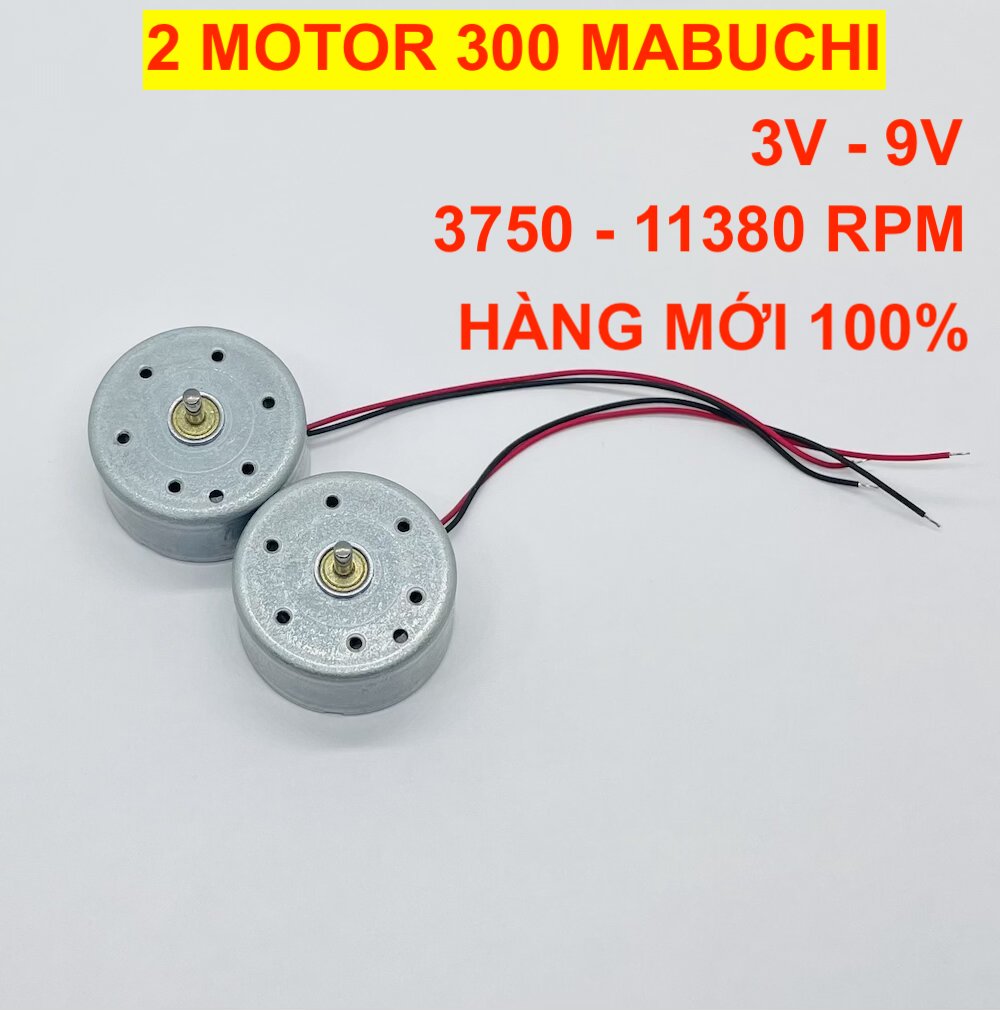 [HCM]2 cái motor mô tơ mini 300 mã DZ-300AS điện áp 3v 6v tốc độ 3900 - 7700 RPM thương hiệu lớn hoạt động êm - LK0224