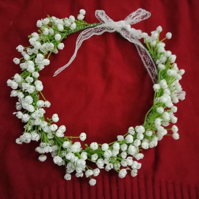 Vòng hoa đội đầu baby,vòng hoa  đội đầu baby cô dâu