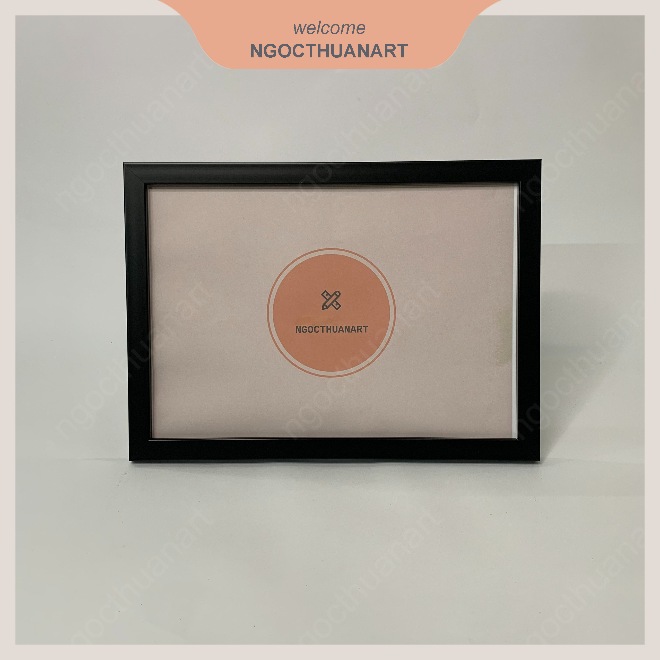 Khung ảnh, khung bằng khen a3, a4 màu đen trơn 1.5cm cổ điển - Tặng đinh 3 chân đóng tường - MSF1D