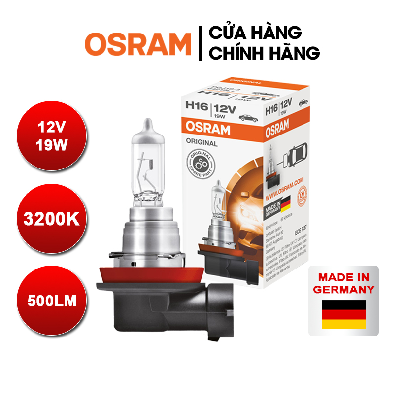 Bóng đèn halogen osram original h16 12v 19w - nhập khẩu chính hãng