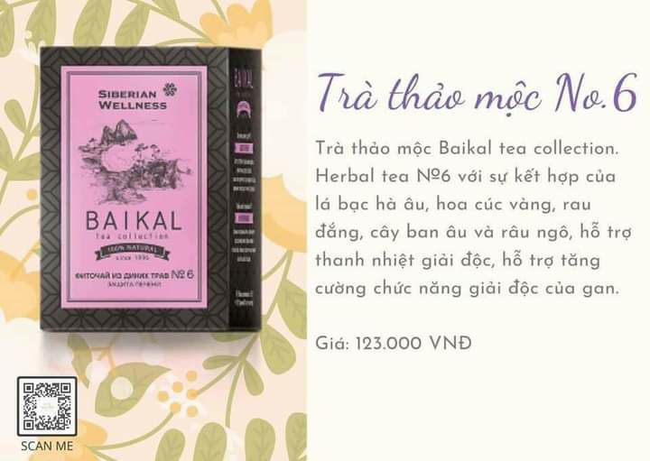 Trà thảo mộc N°6 tăng cường chức năng gan