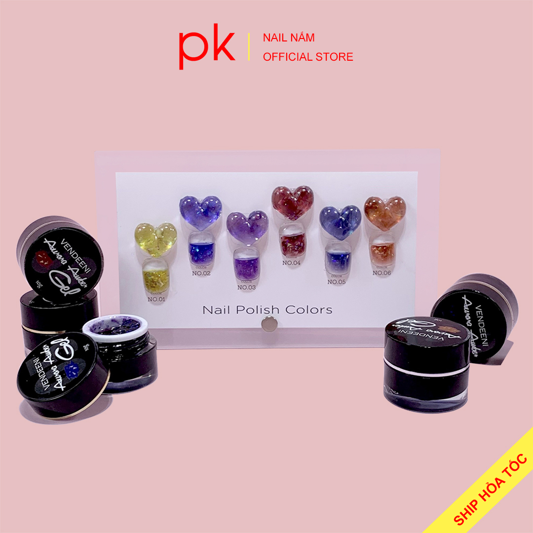 Gel nhũ khổng tước Vendeeni trang trí móng cao cấp
