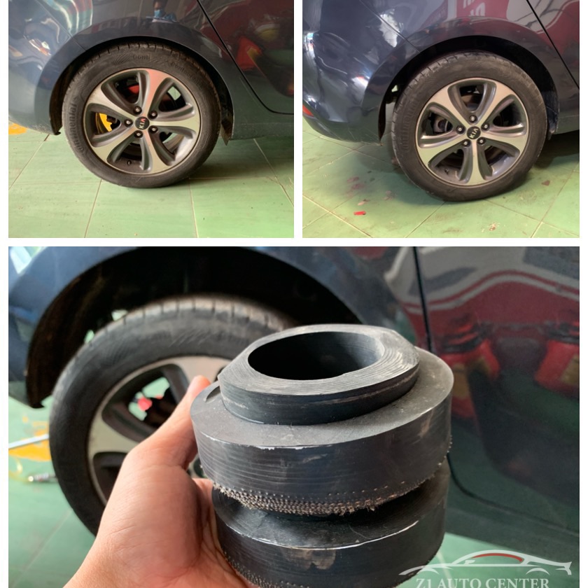 [HCM]Bộ cao su nâng khoảng sáng gầm xe - Phôi chuẩn theo xe - Chất liệu cao su đặc độ bền cao