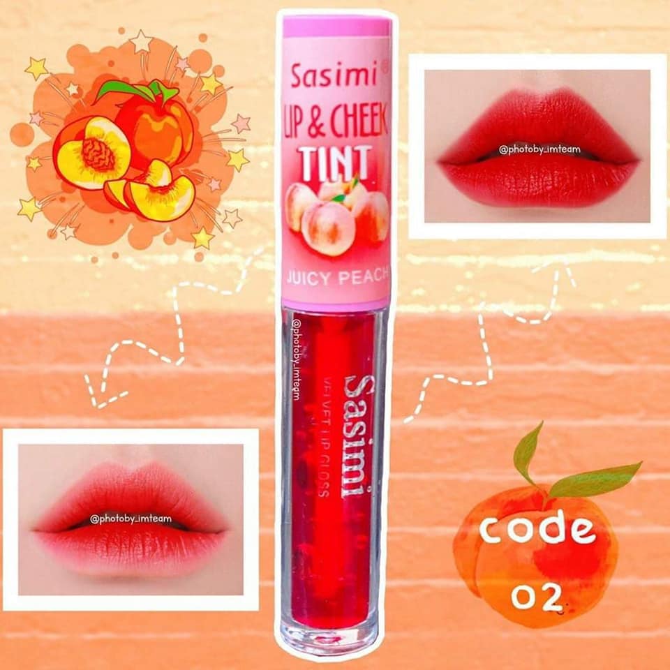 Son tint trái đào Sasimi lip & cheek 2in1