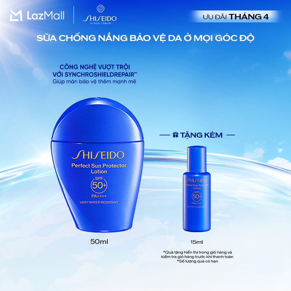 Sữa chống nắng dưỡng da Shiseido GSC Perfect Sun Protector Lotion SPF50+ 50ml
