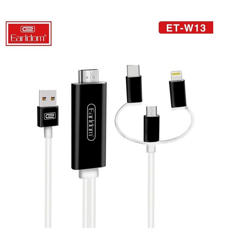 【hot sell】 Cáp HD 31 W13 Chính Hãng( Độ Phân Giải 4K Tích Hợp 3 Đầu ng Micro TypeC ) [ 12 tháng ]