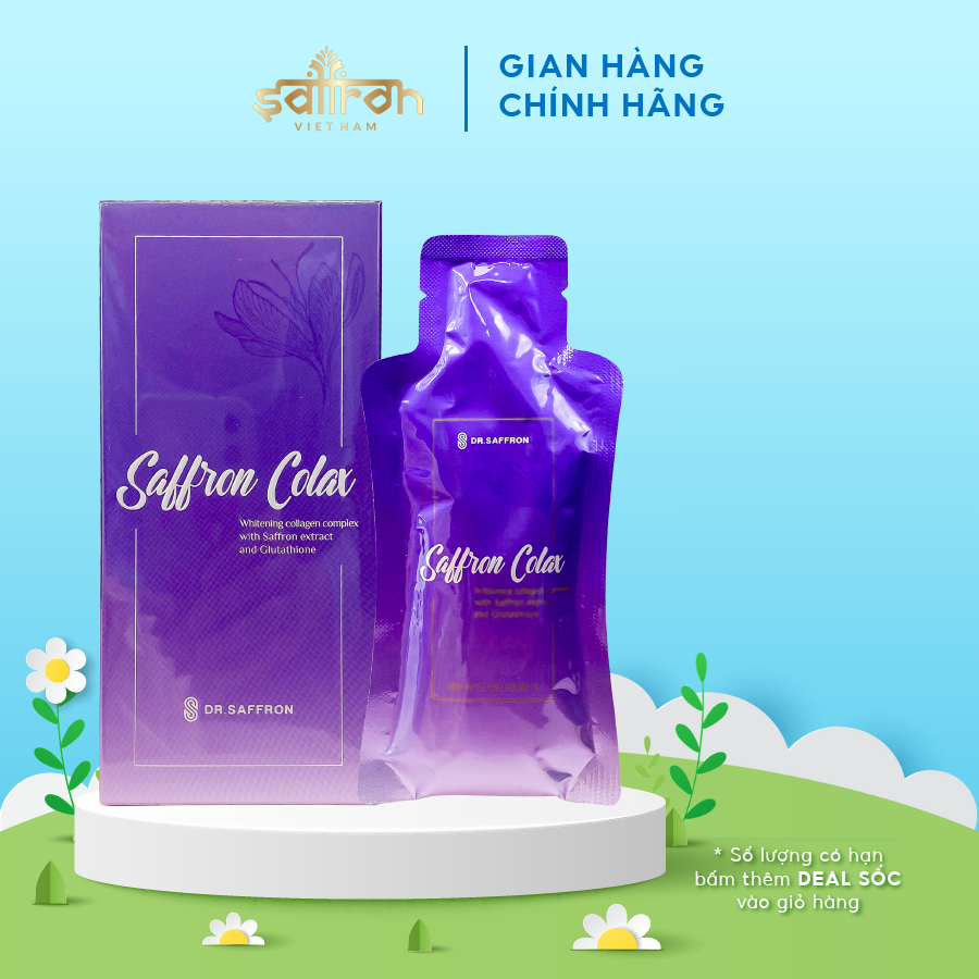 Collagen Saffron Colax 1 hộp 7 Gói 30ml/Gói - thương hiệu Dr.Saffron