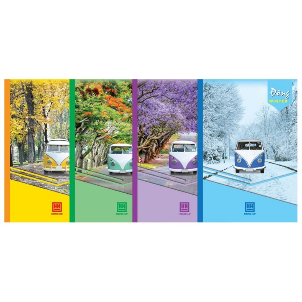 10 vở kẻ ngang 72 trang hồng hà 1004