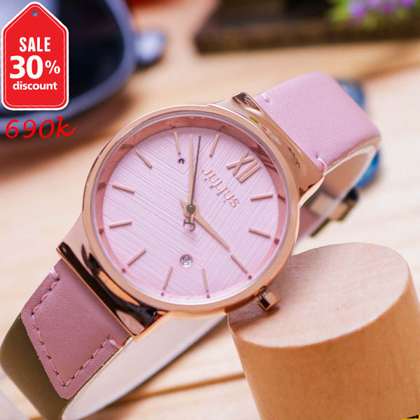 Đồng hồ nữ Julius Hàn Quốc Ja-1181 dây da (nhiều màu)